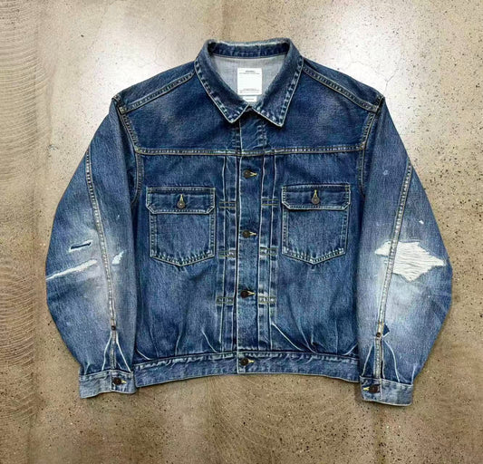 Visvim 101xx Distressed Denim Jacket