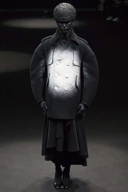 Anrealage Dimensional Coat with Gradient Design