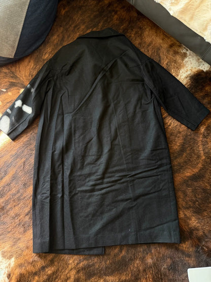 Yohji Yamamoto Wool Coat Size 2 Black Long