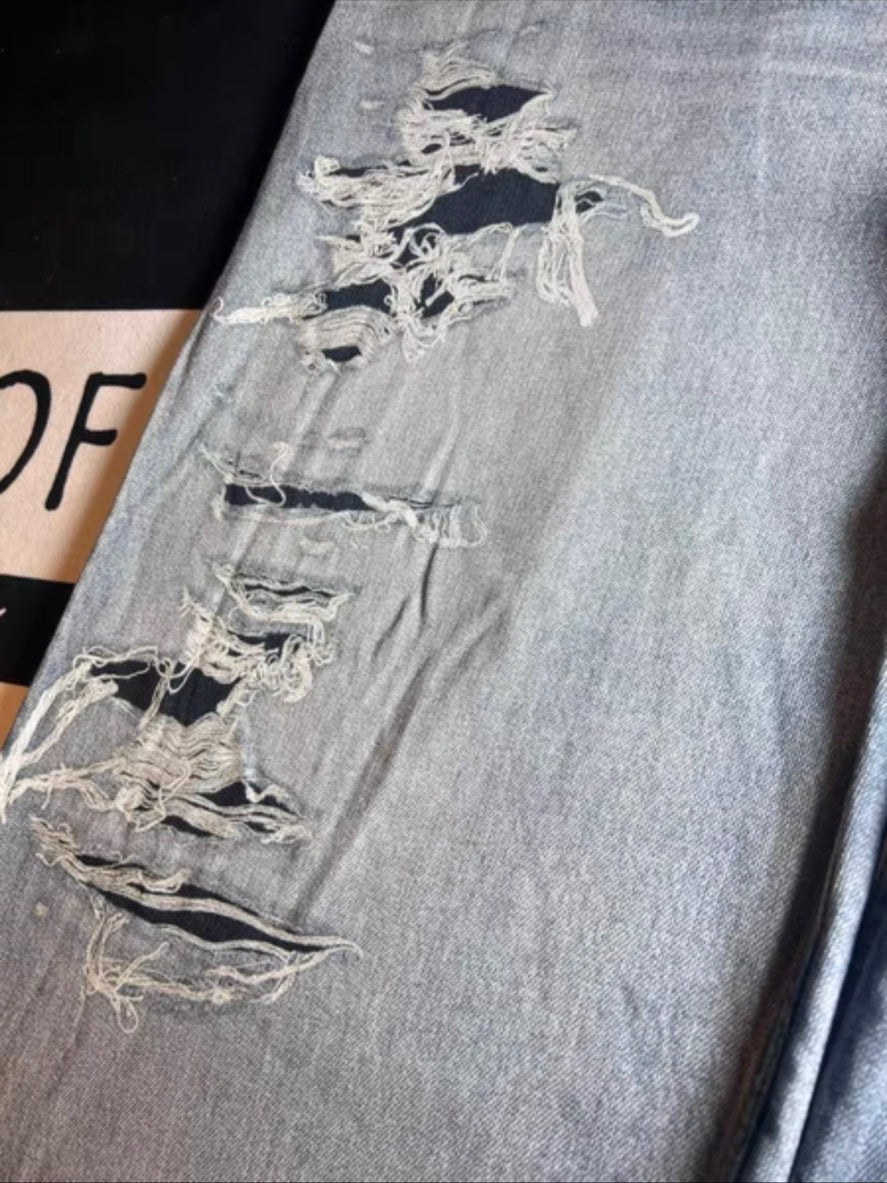 Balenciaga 21FW Distressed Casual Jeans