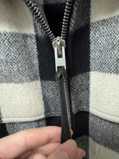 Saint Laurent Black White Plaid Jacket