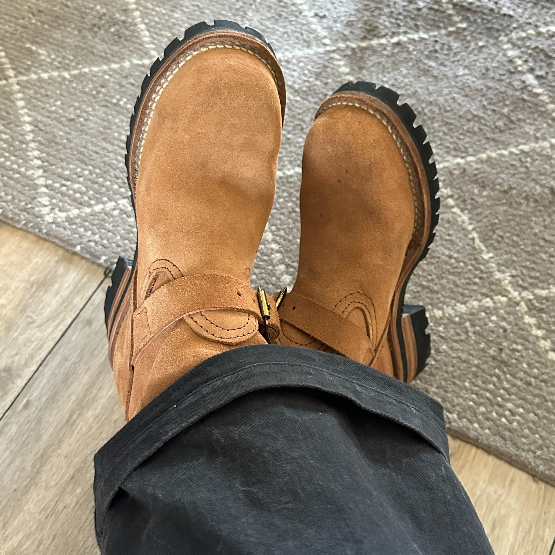 Wesco Boss Burlap Engineer Boots