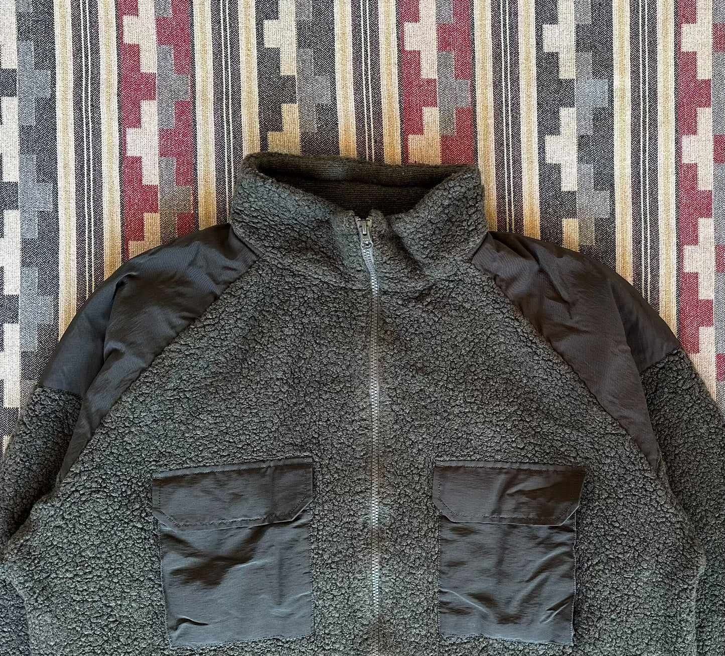 vintage wool fleece jacket by nanamica