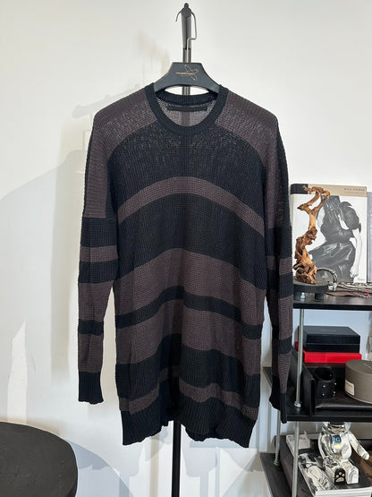 Julius_7 Knit Striped Pullover Sweater