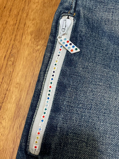 levis fenom disco distressed denim pants