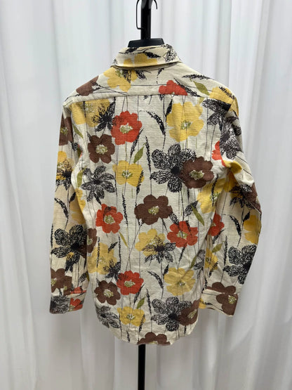 floral canvas shirt size M