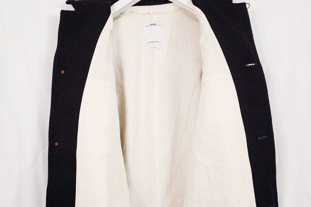 visvim mies coat in wool