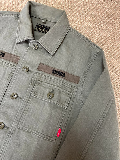 WTAPS 16AW HBT Washed Herringbone Shirt Jacket