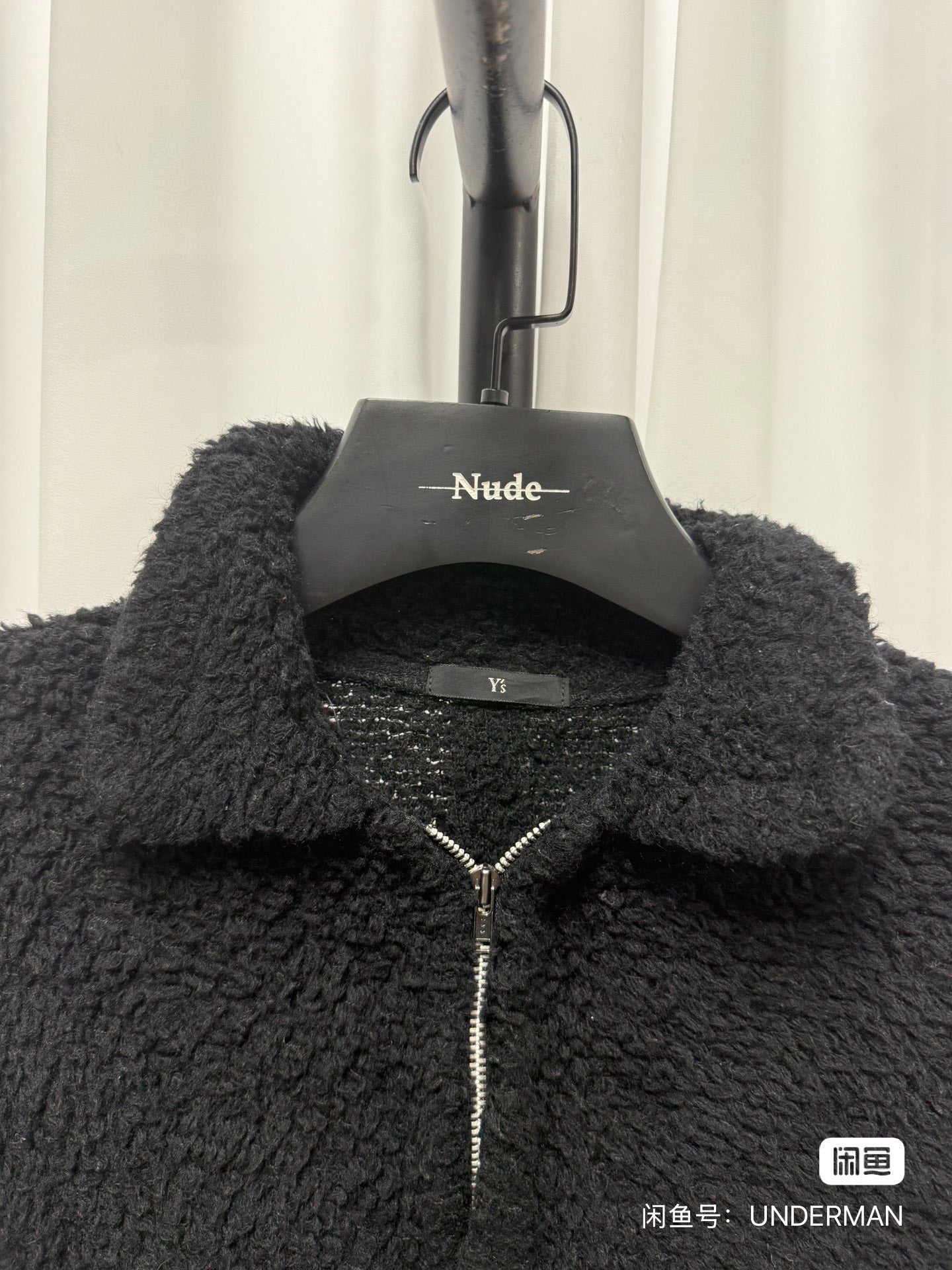 Yohji Yamamoto Y's Black Cropped Zip Jacket