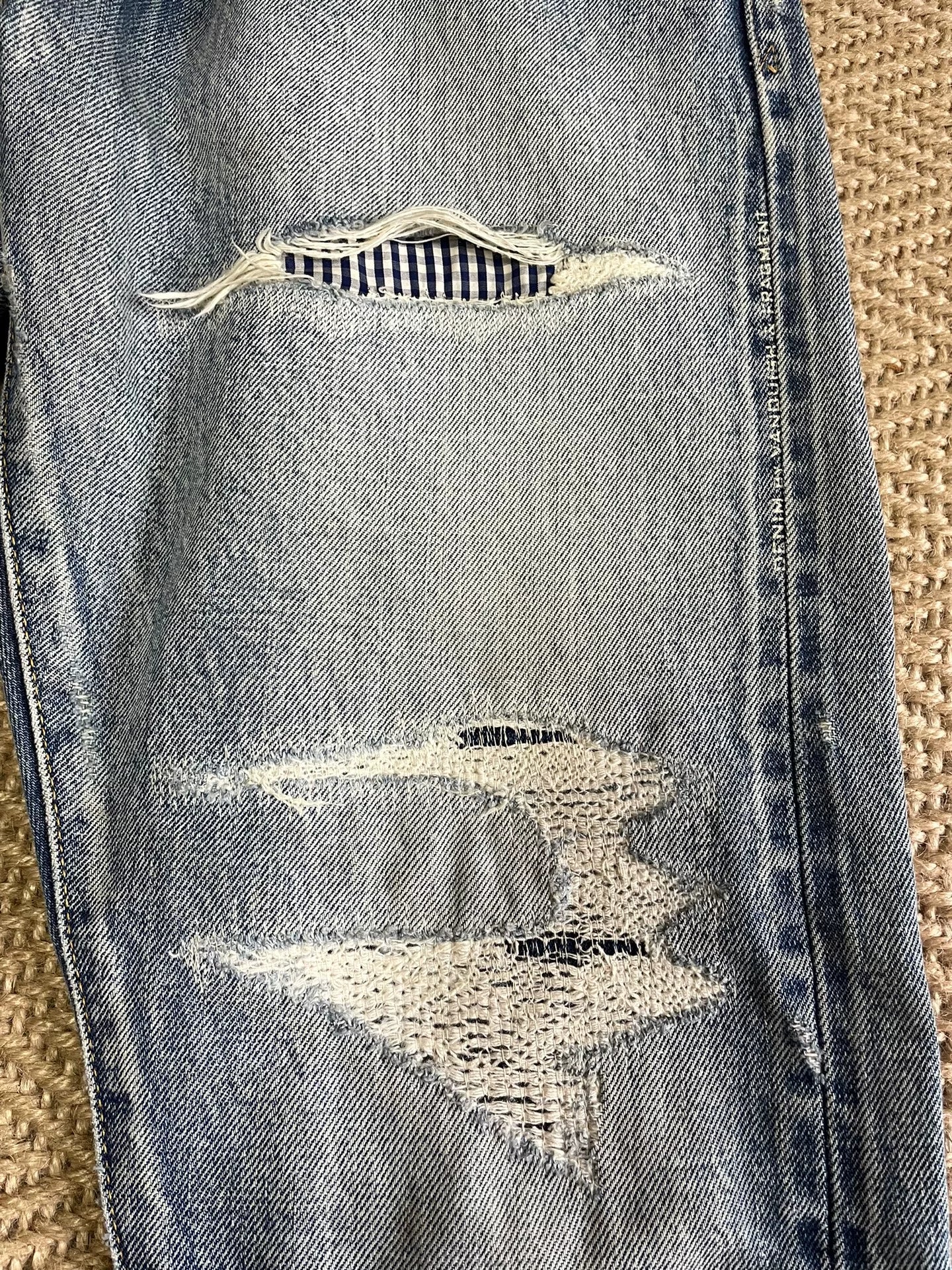 Vanquish & Fragment Distressed Washed Denim Jeans