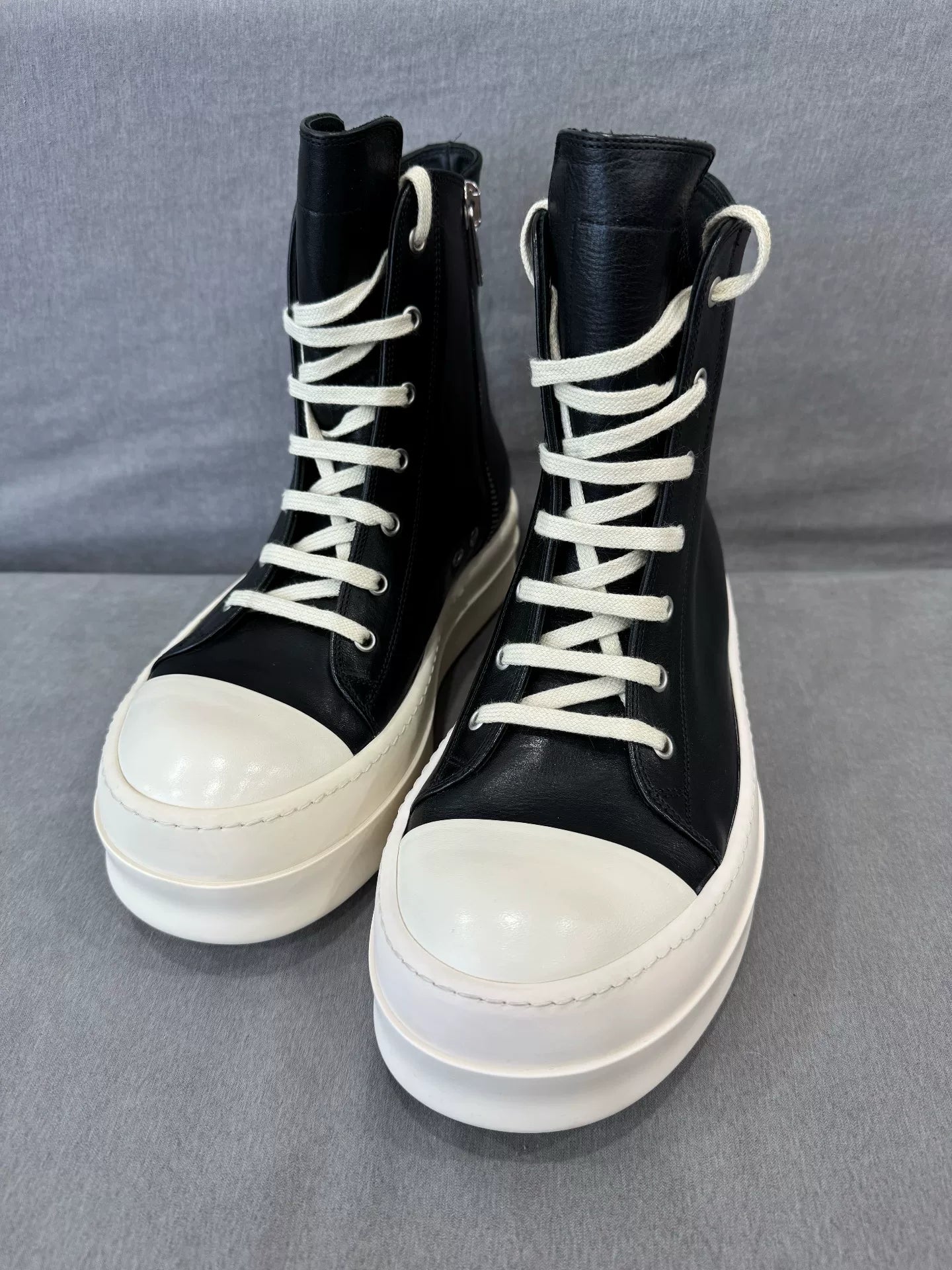 Rick Owens Thick Sole High Top Sneakers