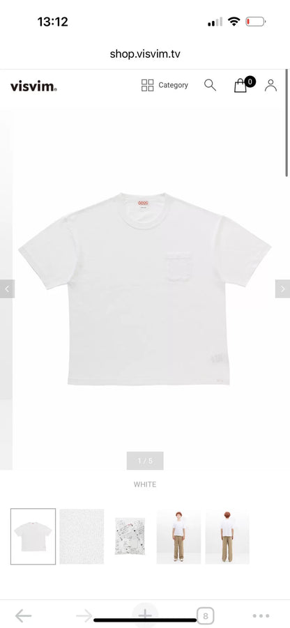 visvim jumbo short sleeve t-shirt