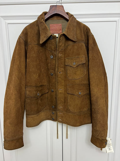 RRL 2025 Suede Three-Pocket Leather Jacket
