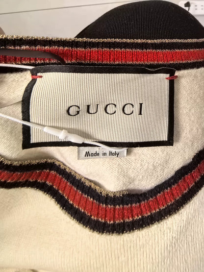 Gucci Wool Sweater with Red Green Stripes