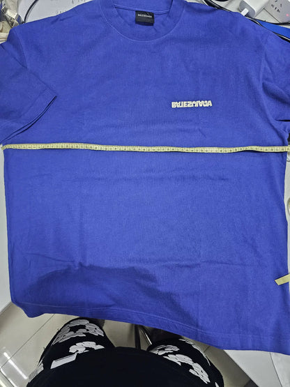 Balenciaga Blue Short Sleeve T-Shirt
