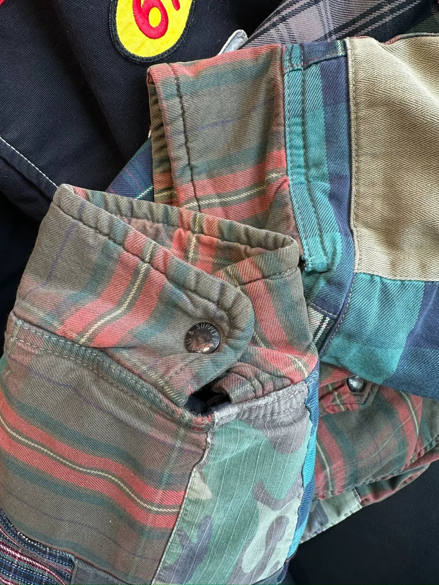 Ralph Lauren Patchwork Thick Shirt Jacket