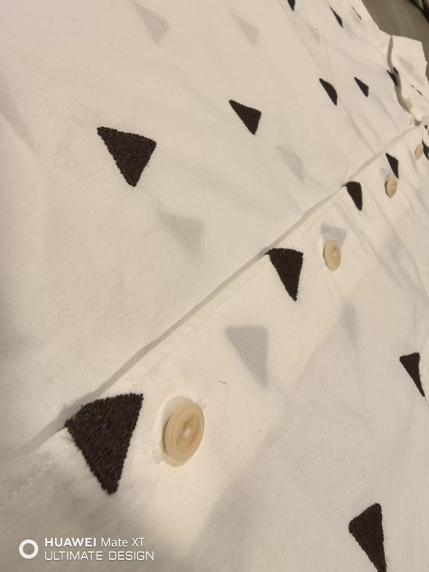 visvim lungta shirt with triangle embroidery