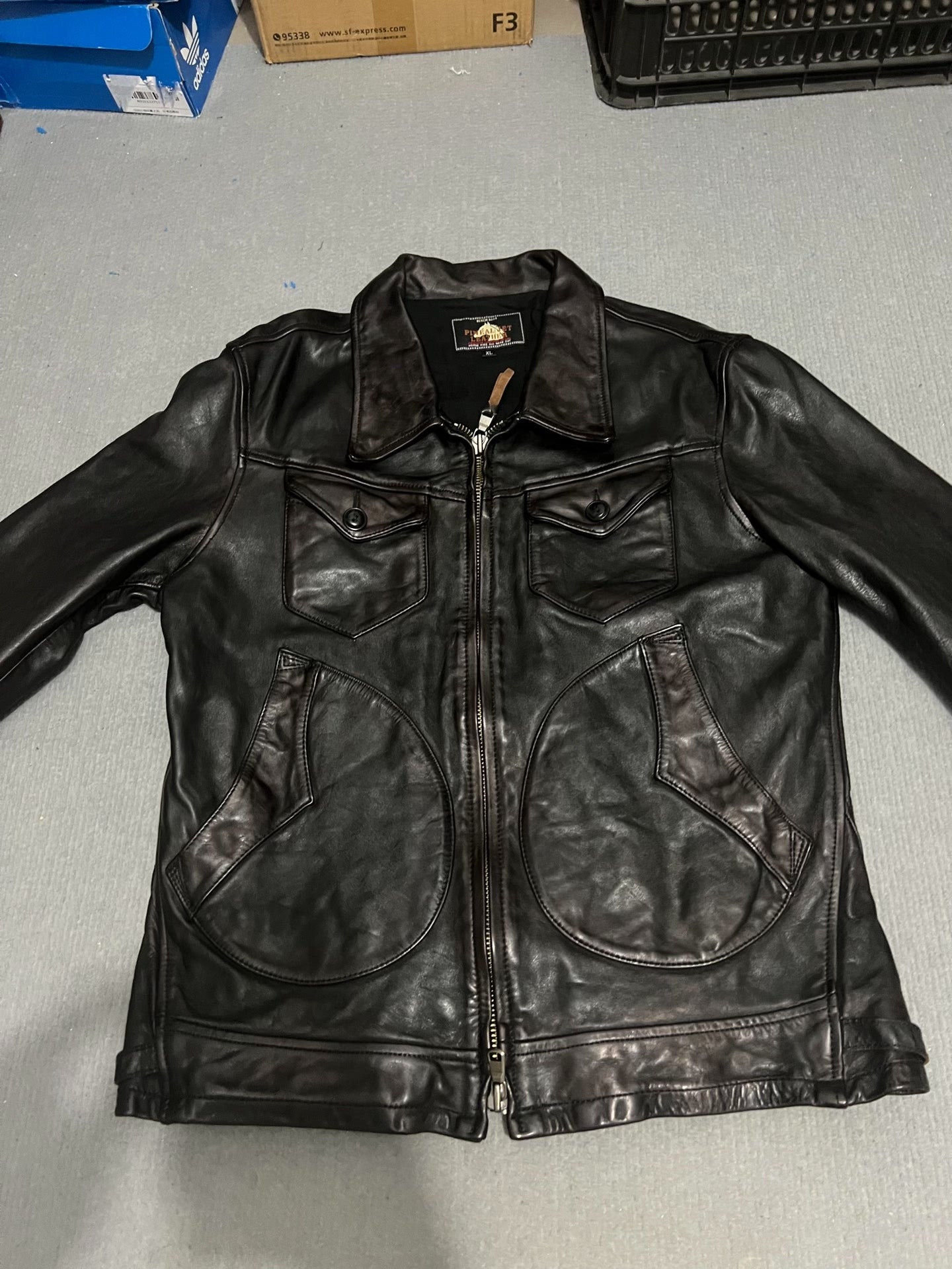 Men's Leather Jacket XL Size