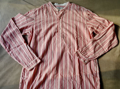 RRL Vintage Pink White Stripe Henley M