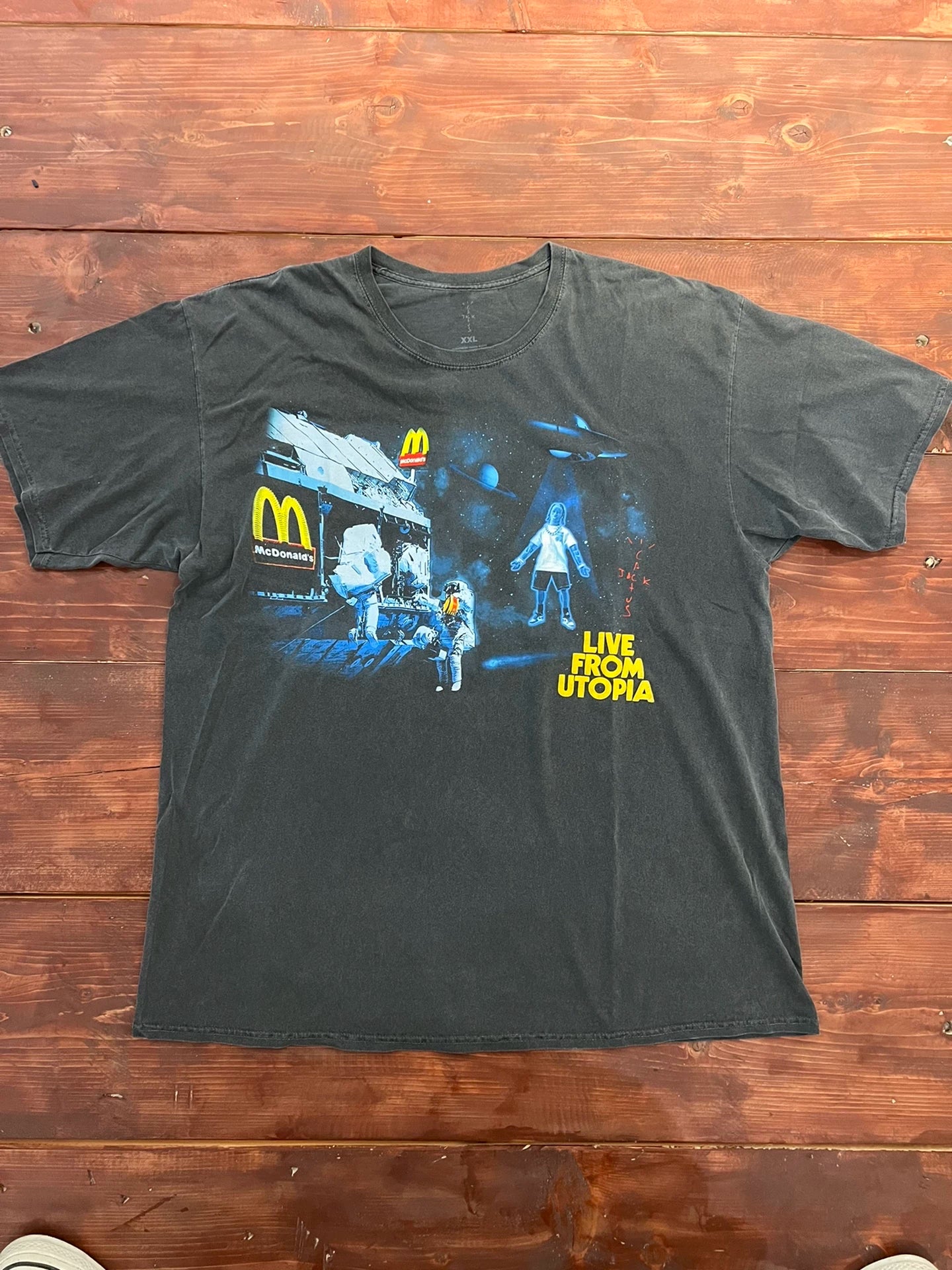 travis scott cactus jack x mcdonald t-shirt