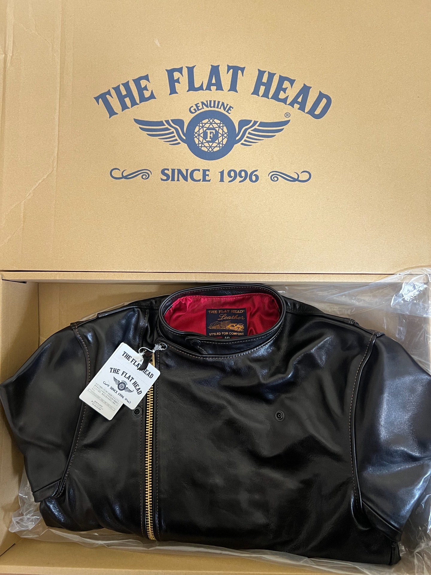 The Flat Head Stand Collar Horsehide Jacket