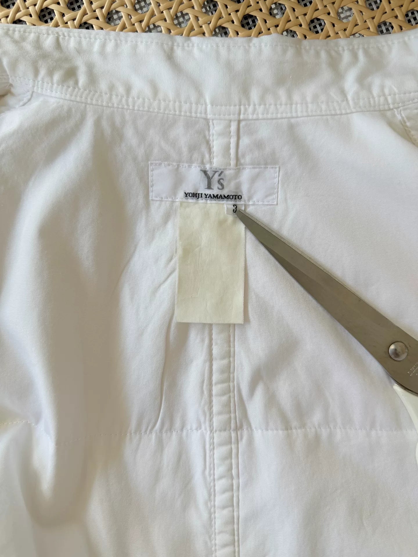 yohji yamamoto y's 90s white shirt