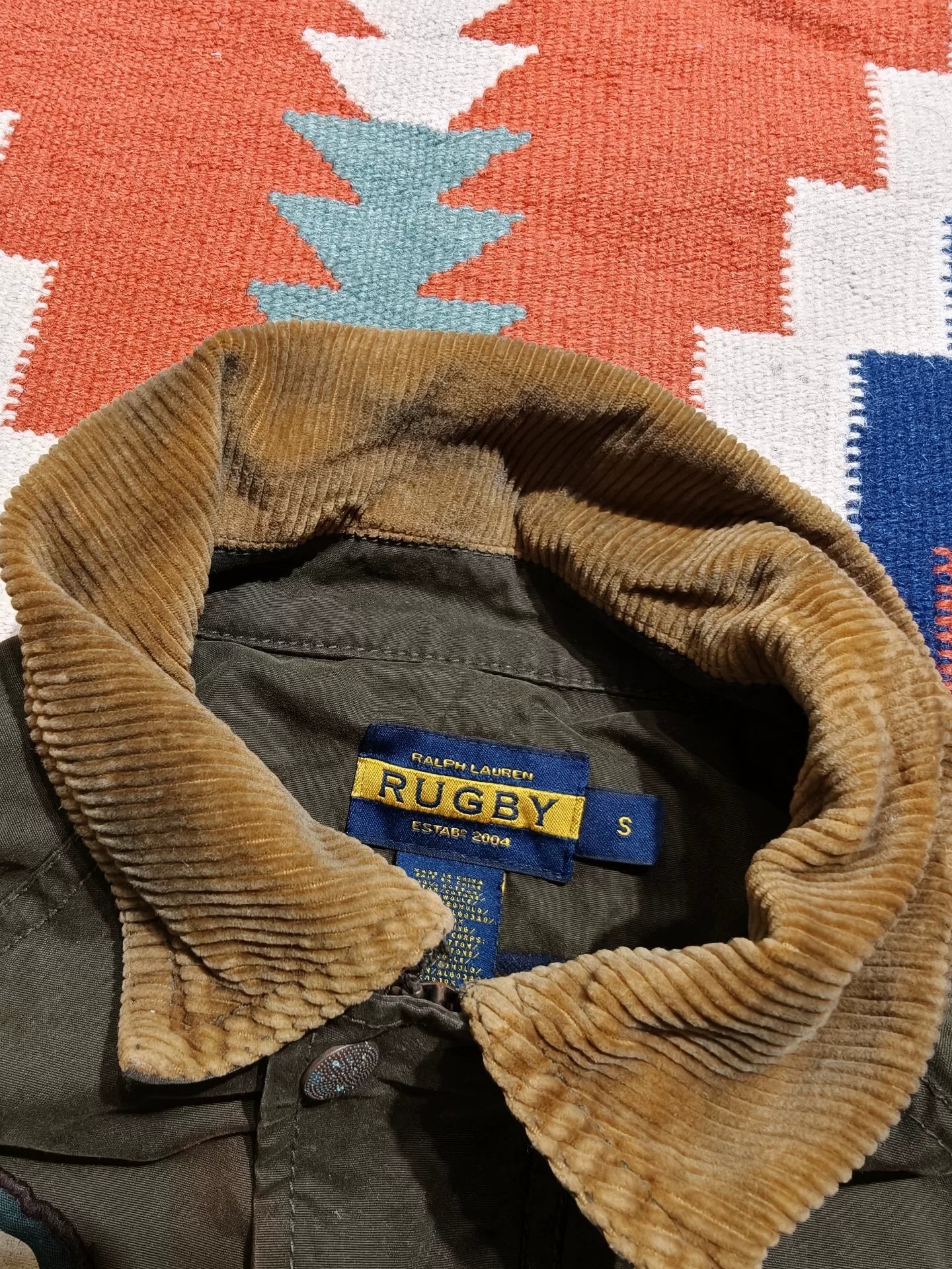 RRL Berkshire Camo Oilcloth Jacket