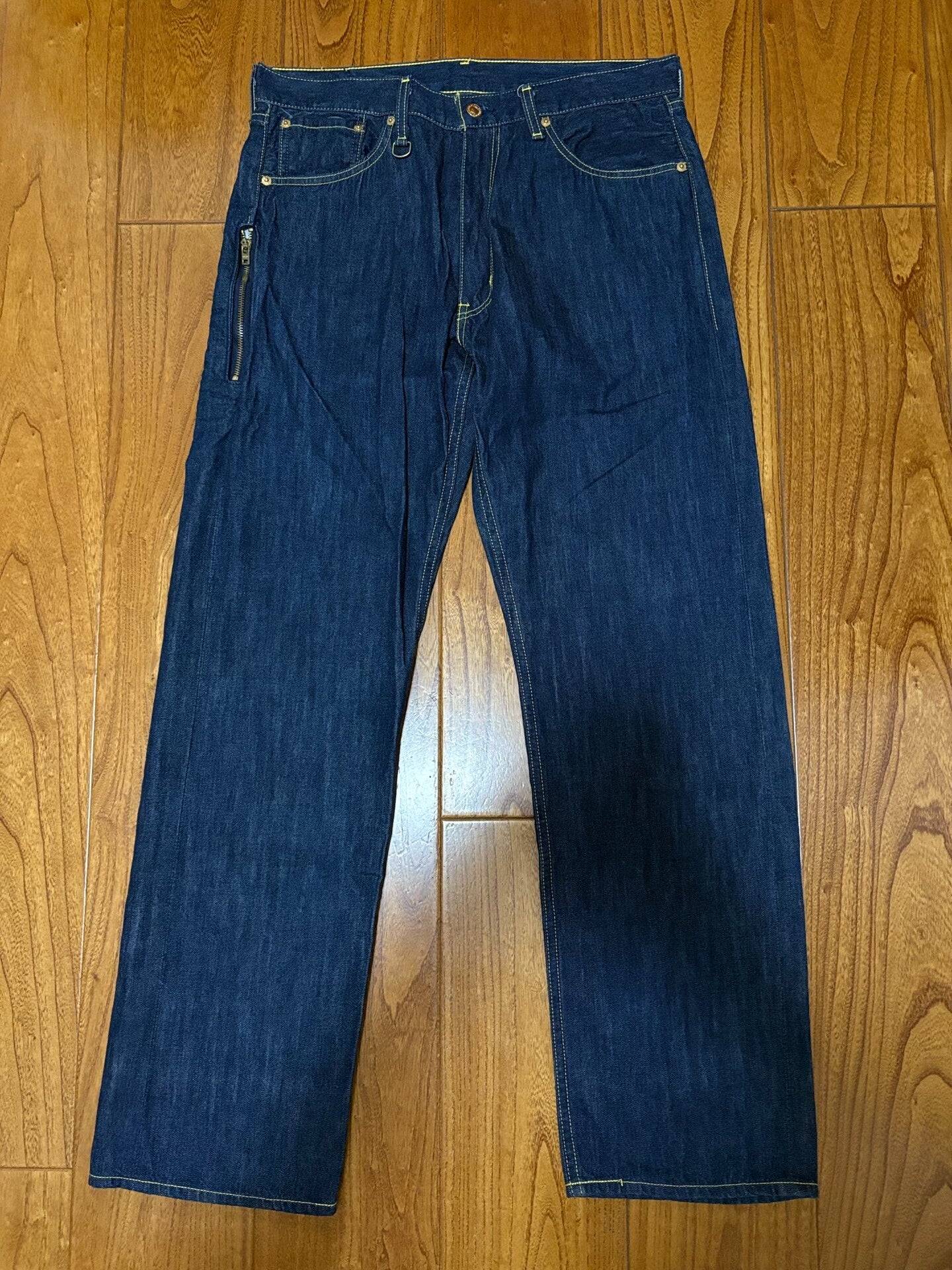 levis fenom gold label raw denim jeans