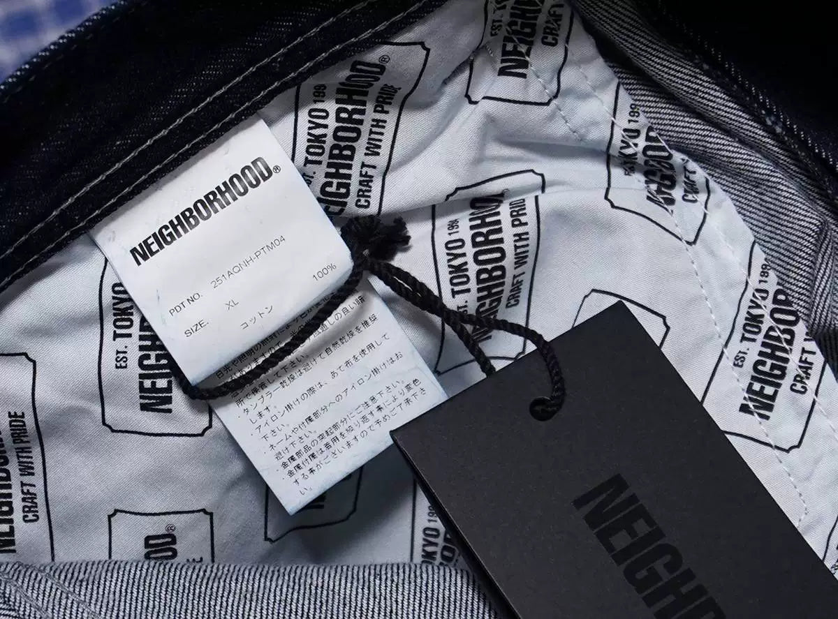 neighborhood denim painter short pants