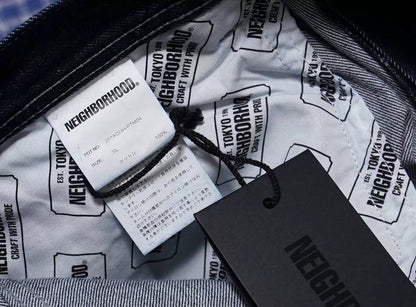 neighborhood denim painter short pants