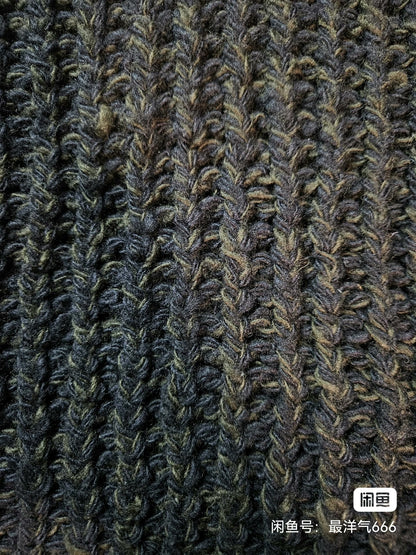 visvim hand-knit wool crew neck sweater