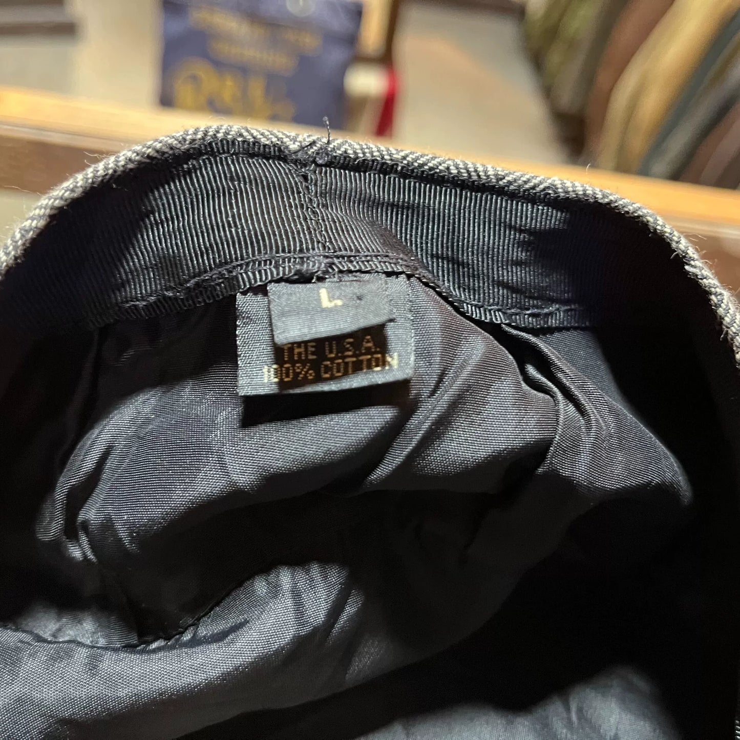 RRL Herringbone Newsboy Cap