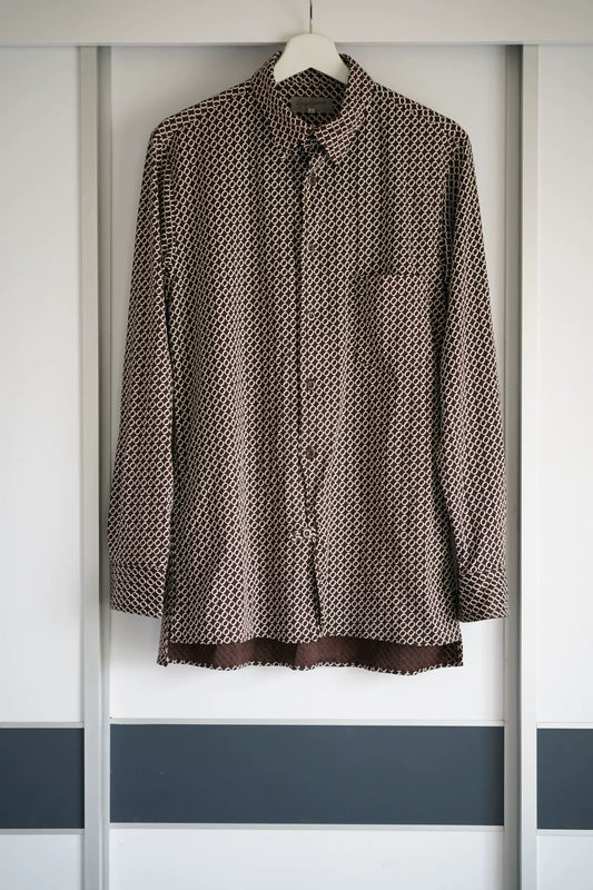 Yohji Yamamoto Printed Long Sleeve Shirt