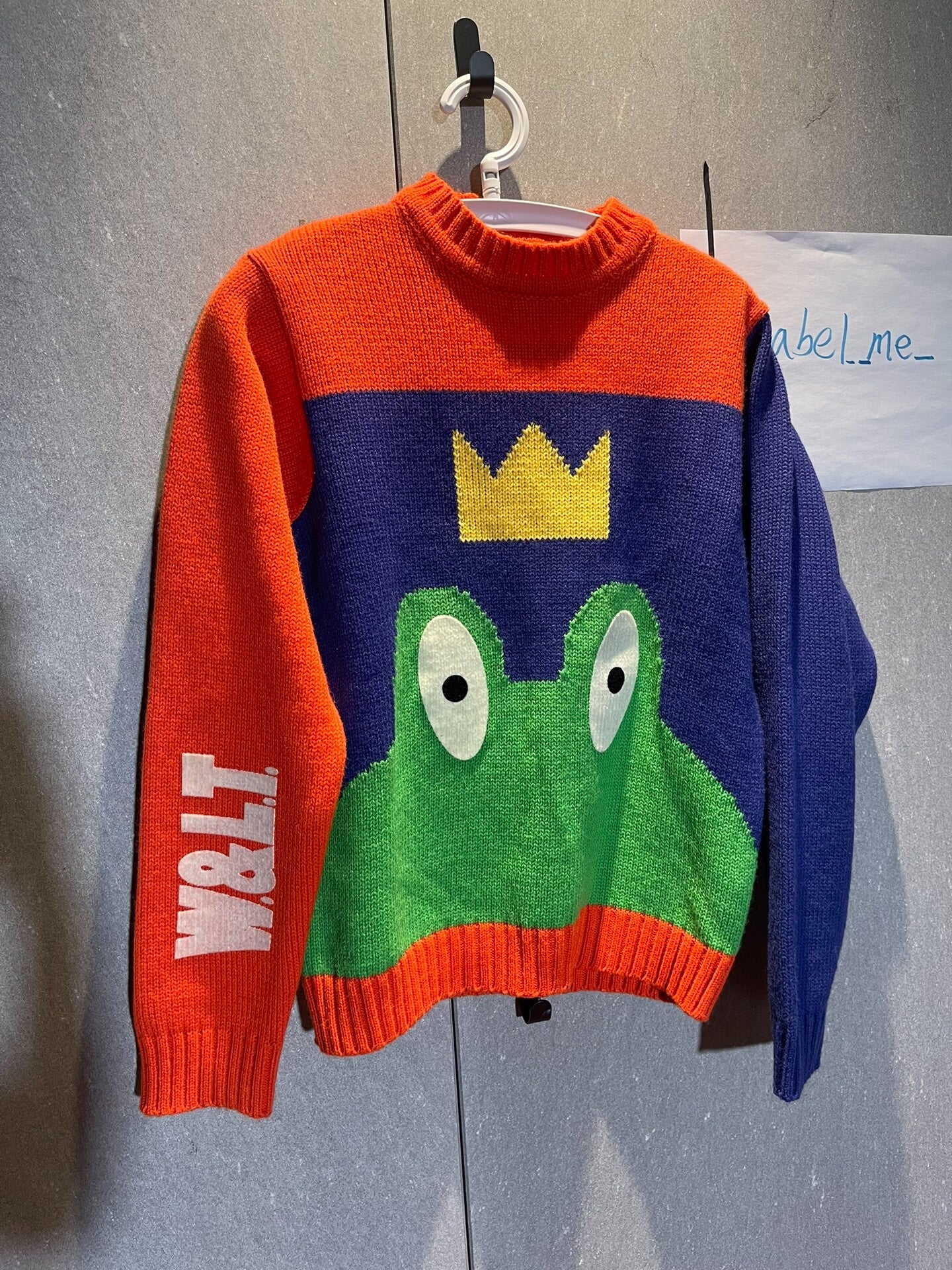 walter van beirendonck frog crown sweater