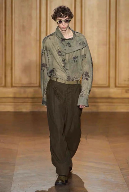 Ziggy Chen 24AW Linen Long Trousers