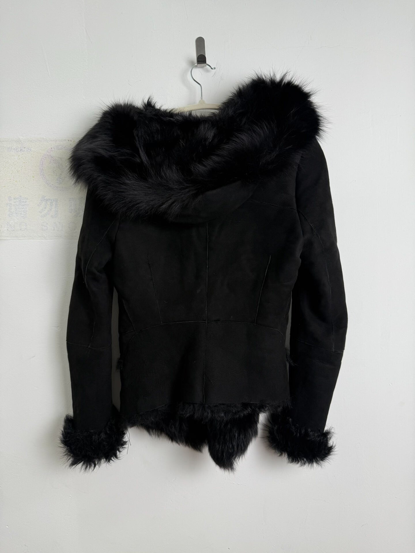 vintage irregular patchwork leather jacket