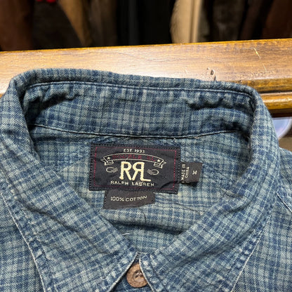 RRL Indigo Check Shirt