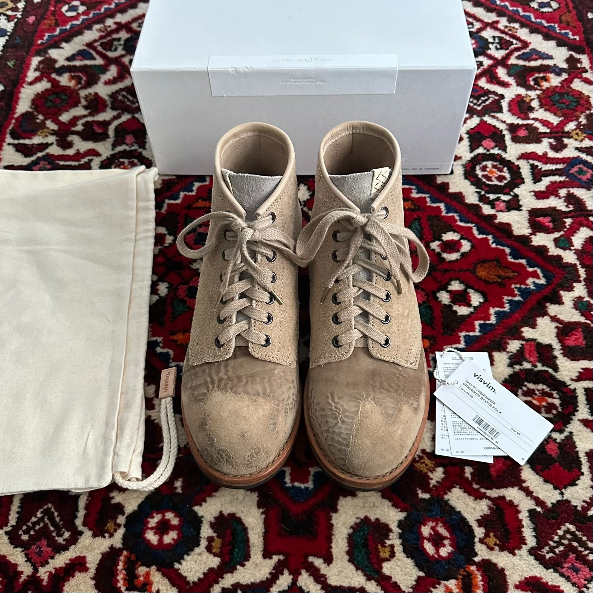 visvim brigadier boots size 9