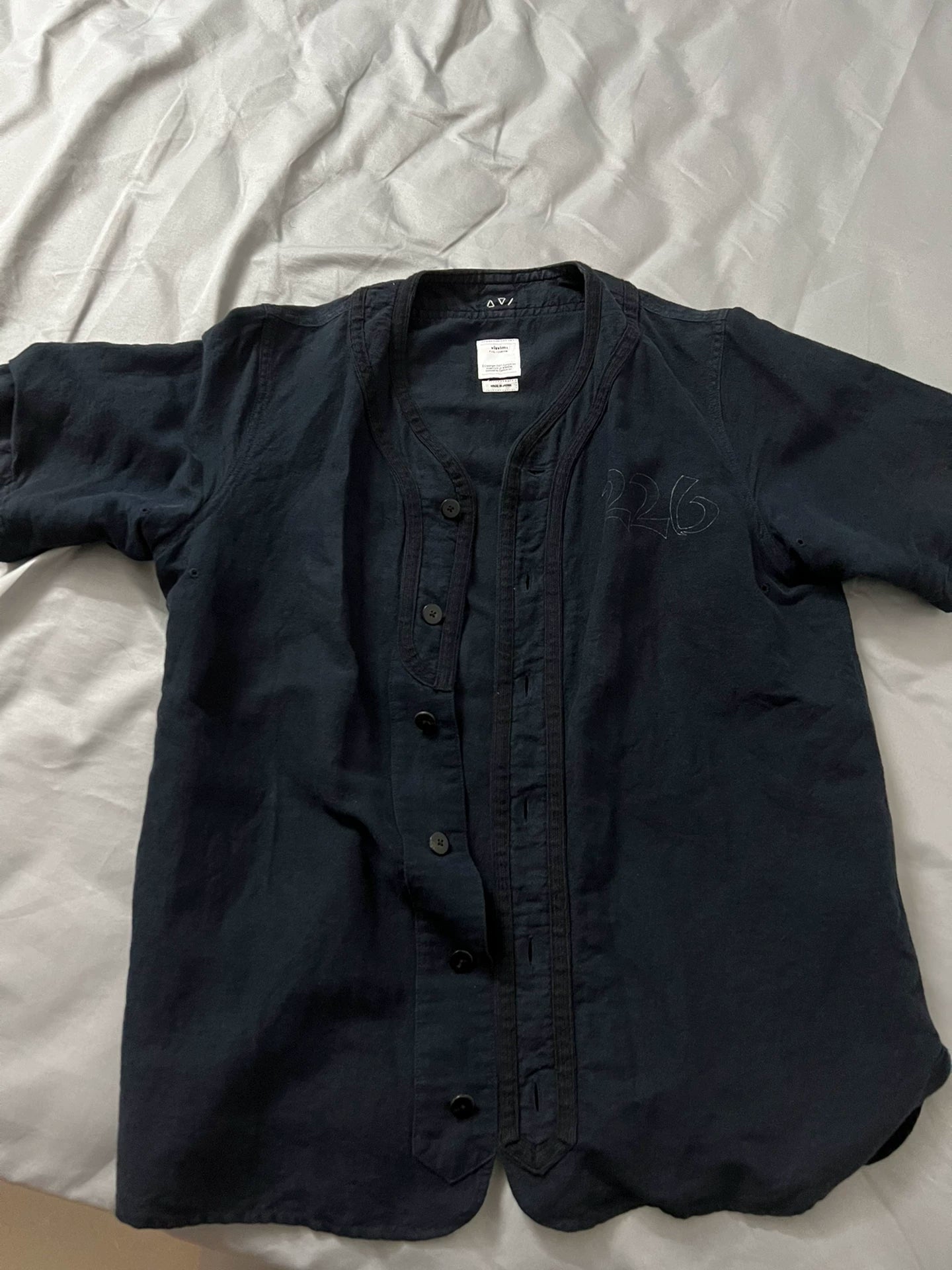 Visvim Dugout 18SS Number Baseball Jacket