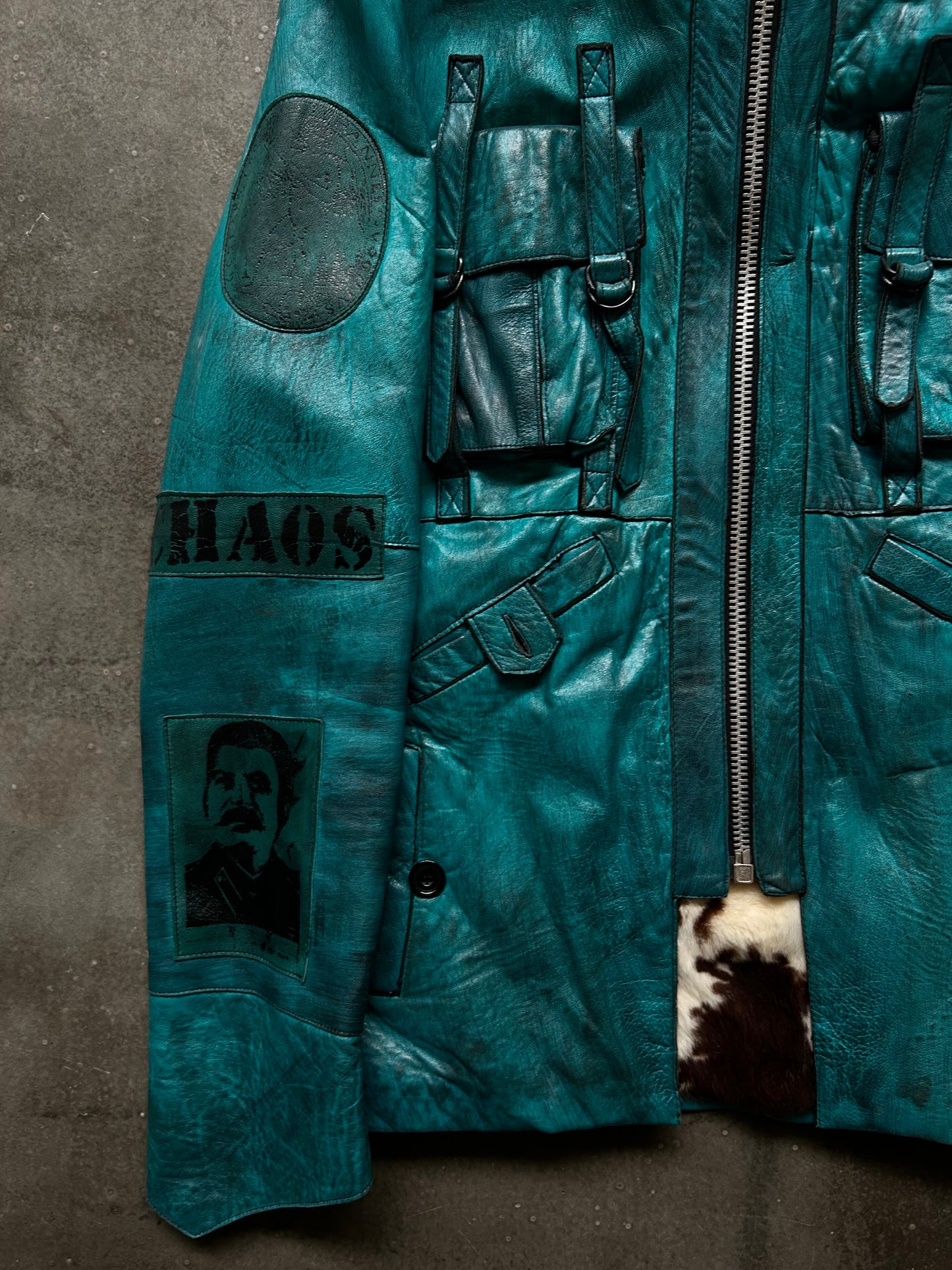 Diamond Dogs Reworked Waxed Leather Jacket