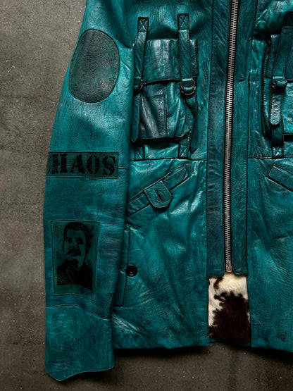 Diamond Dogs Reworked Waxed Leather Jacket