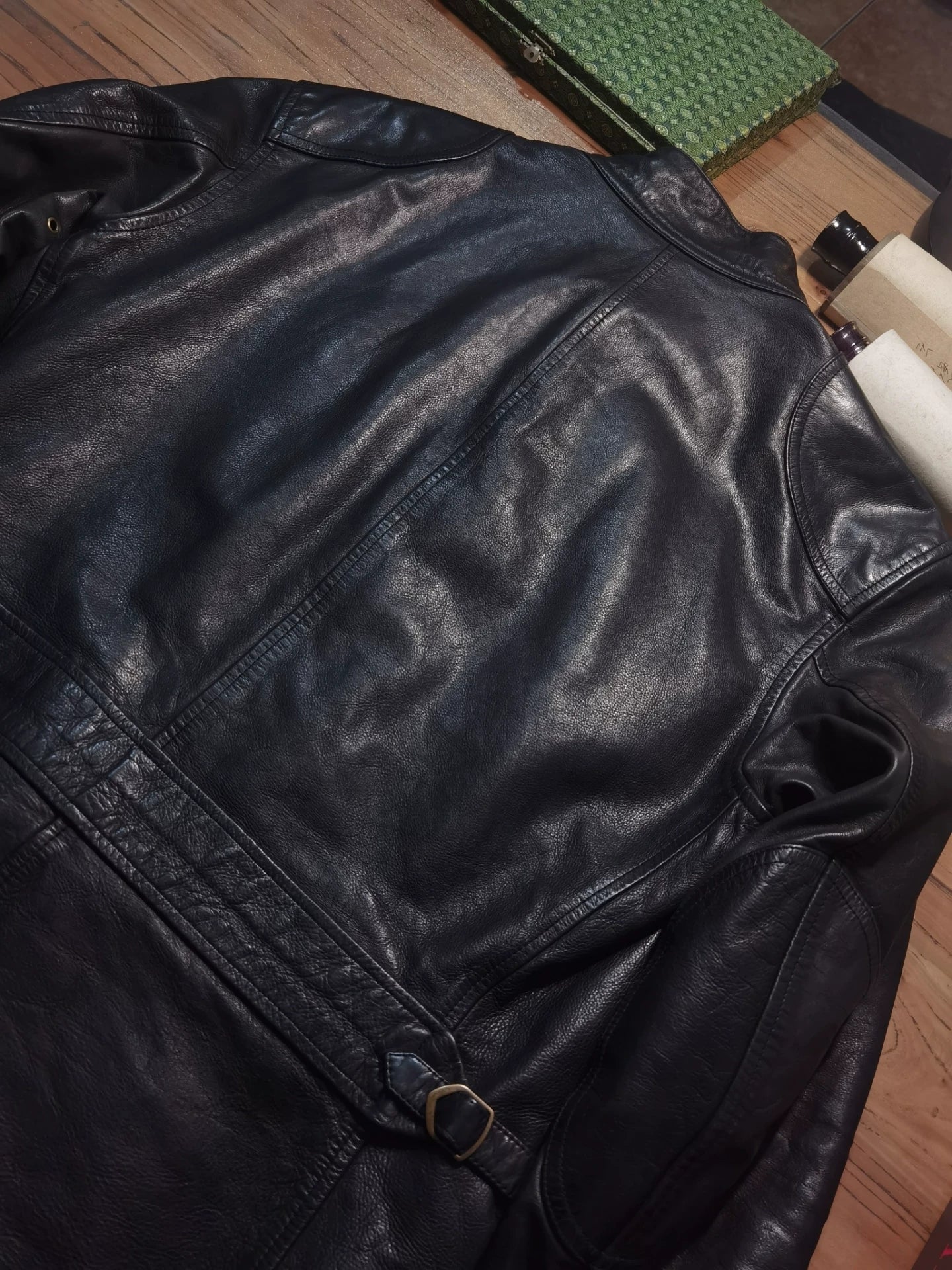 Ralph Lauren Four-Pocket Leather Field Jacket