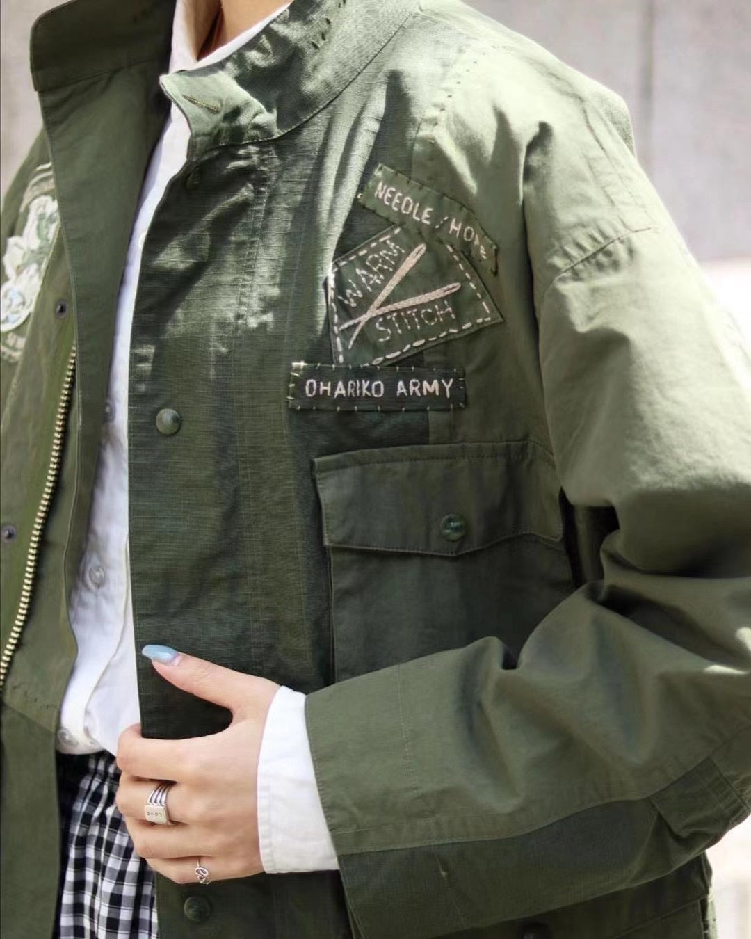 Porter Classic OHARIKO ARMY Patchwork Jacket