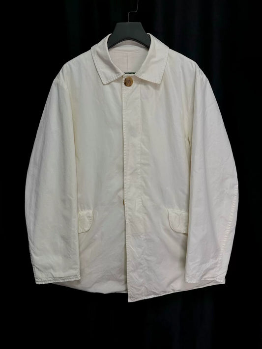 paul harnden classic mac coat in ivory