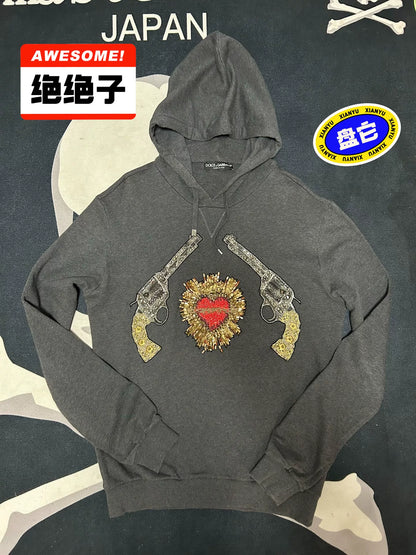 Dolce&Gabbana Embroidered Hoodie Sweater