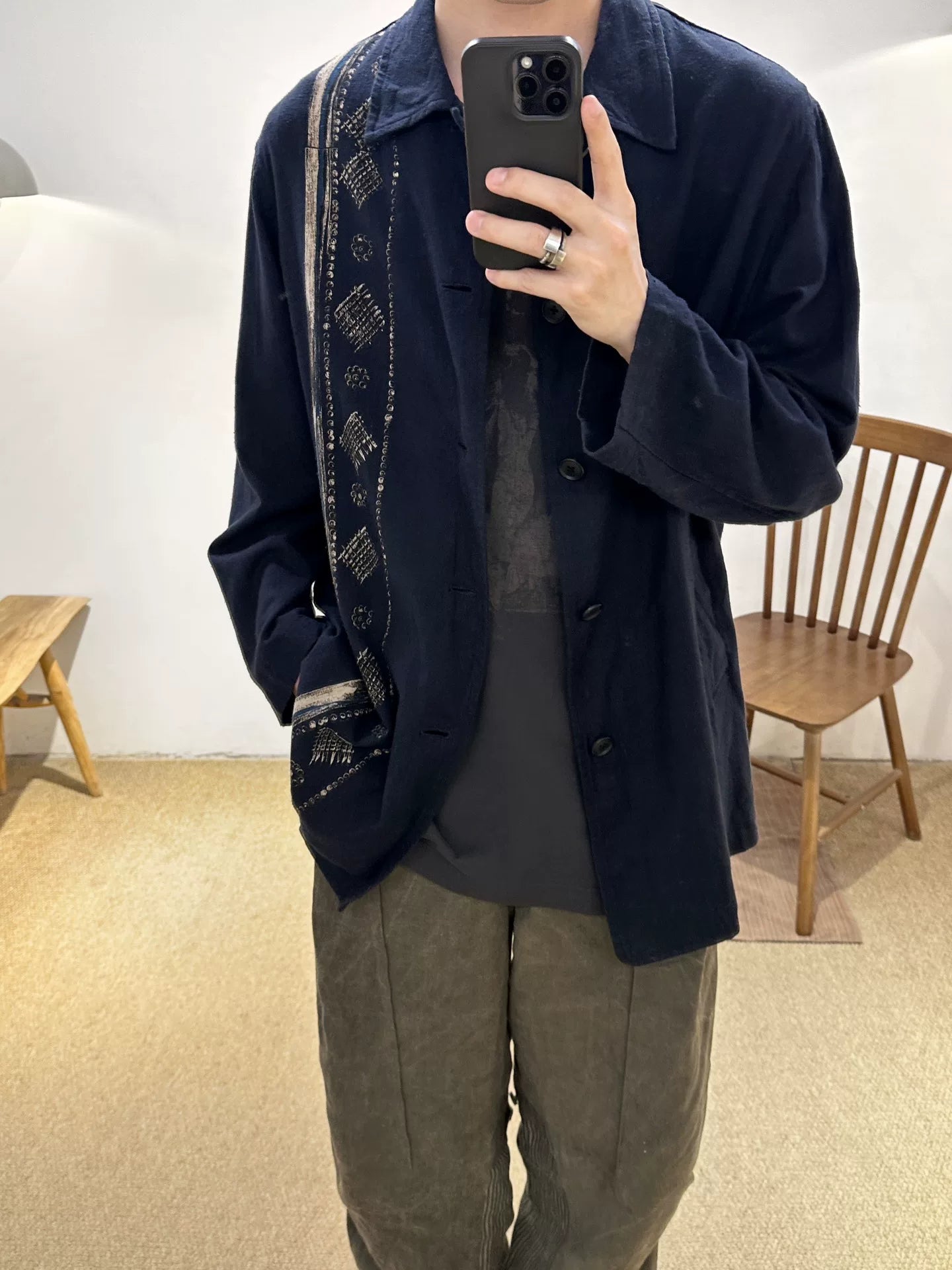 Yohji Yamamoto 90s Linen Totem Jacket
