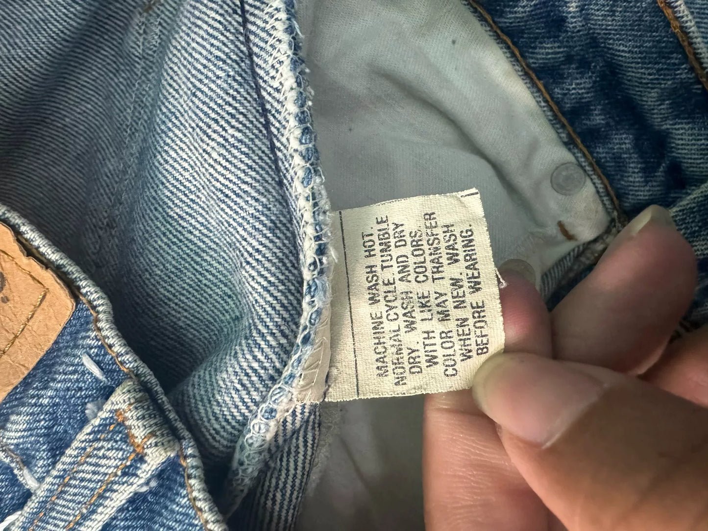 Vintage Levis 505 80s Blue Jeans