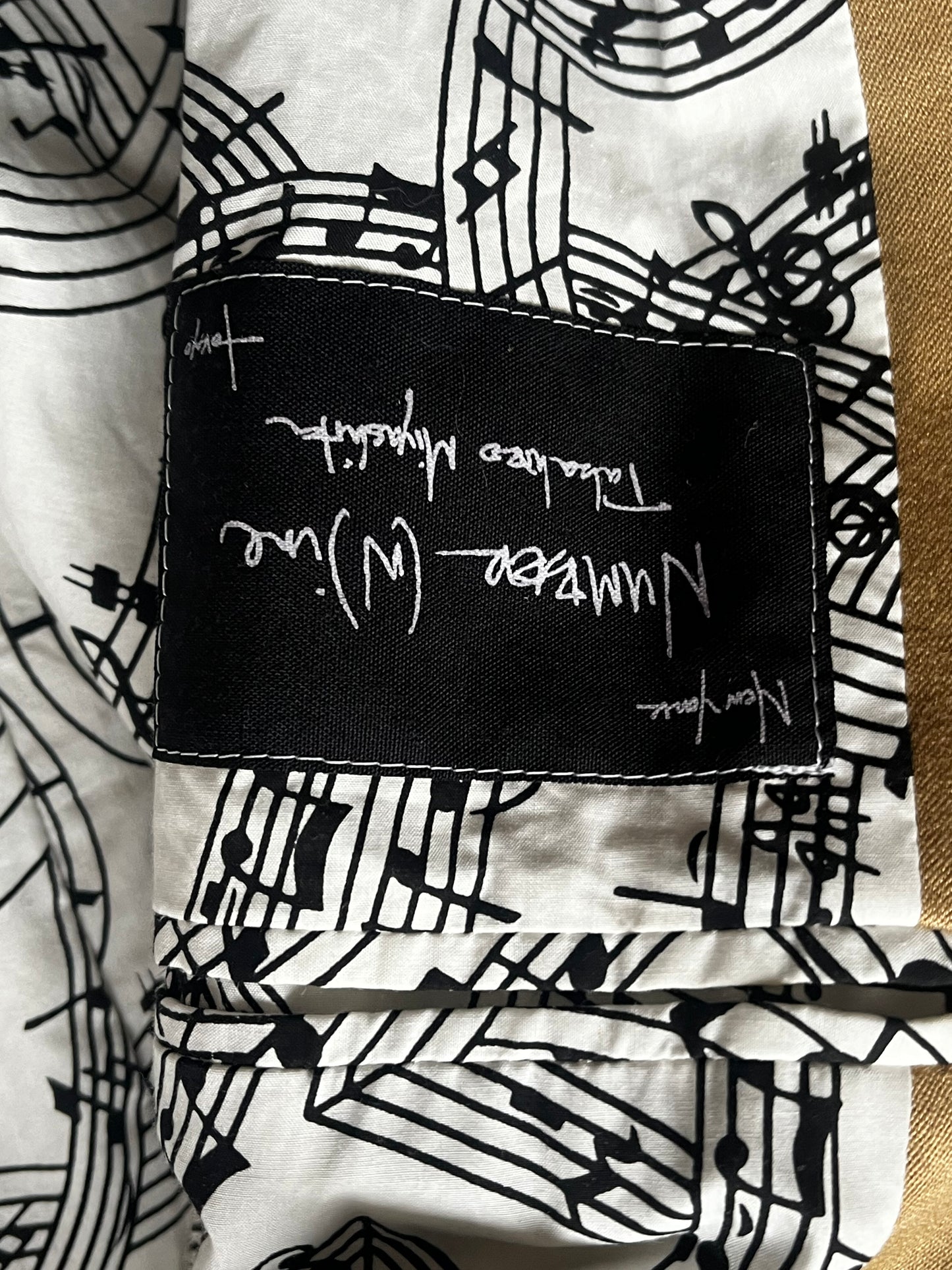 Number Nine 07SS Musical Note Coat