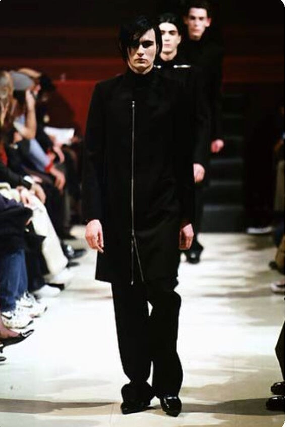 raf simons 98aw 1998-1999 black coat