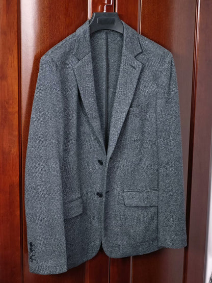 Agnes b Wool Blend Casual Blazer